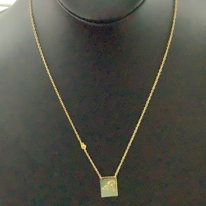 18K Gold Vermeil CZ Script Initial Pendant Necklace “ R”
SAVVY CIE JEWELS